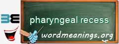 WordMeaning blackboard for pharyngeal recess